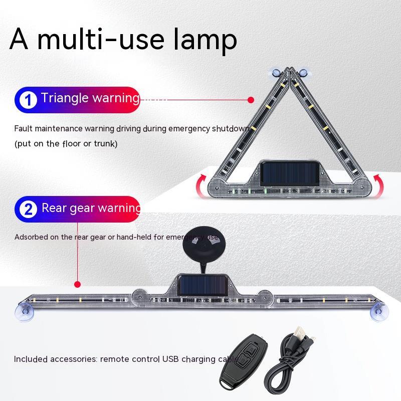 Solar Anti-collision Flash Emergency Light