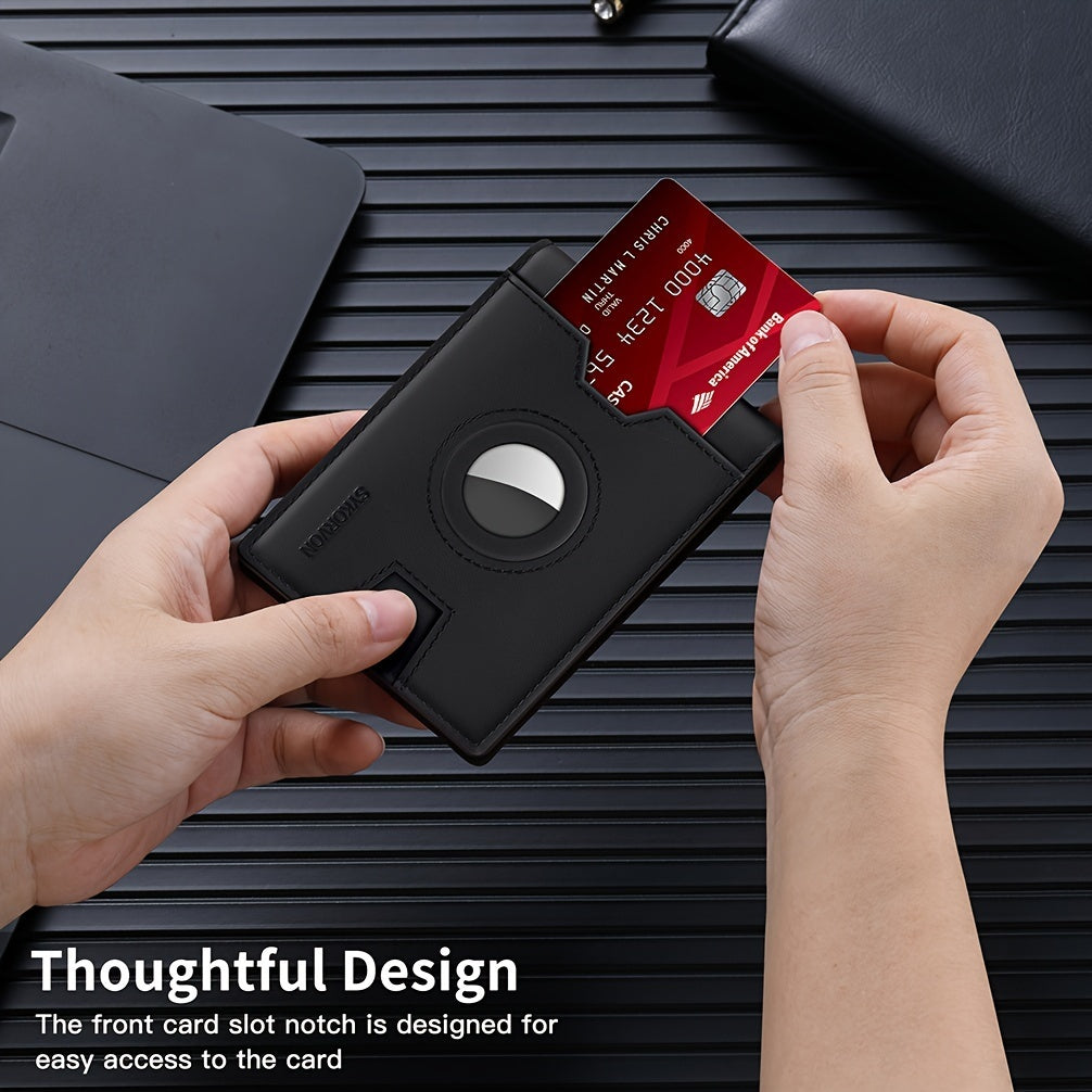 Genuine Leather Bifold Wallet For Men, Slim, RFID Blocking Card holder