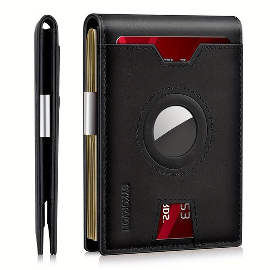 Genuine Leather Bifold Wallet For Men, Slim, RFID Blocking Card holder