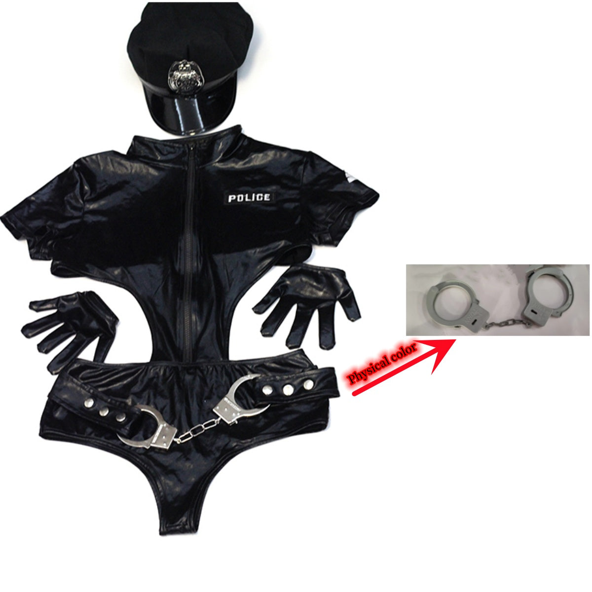 Halloween Policewoman Leather