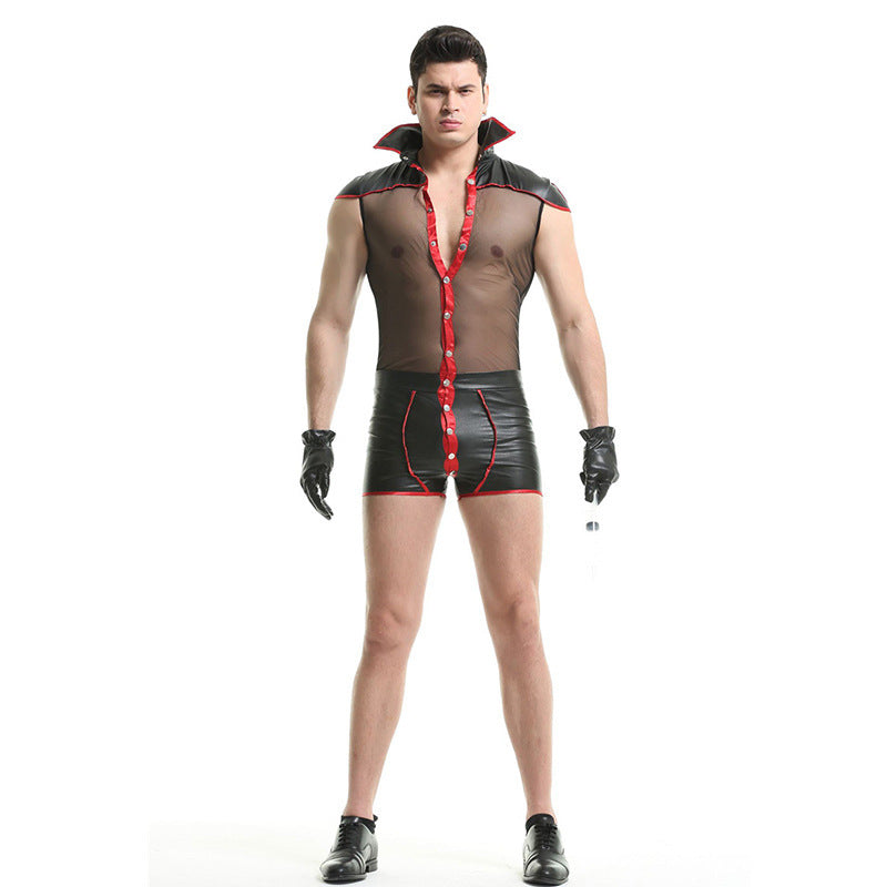 Halloween Adult Men's Swallowtail Nightclub Performance Costume